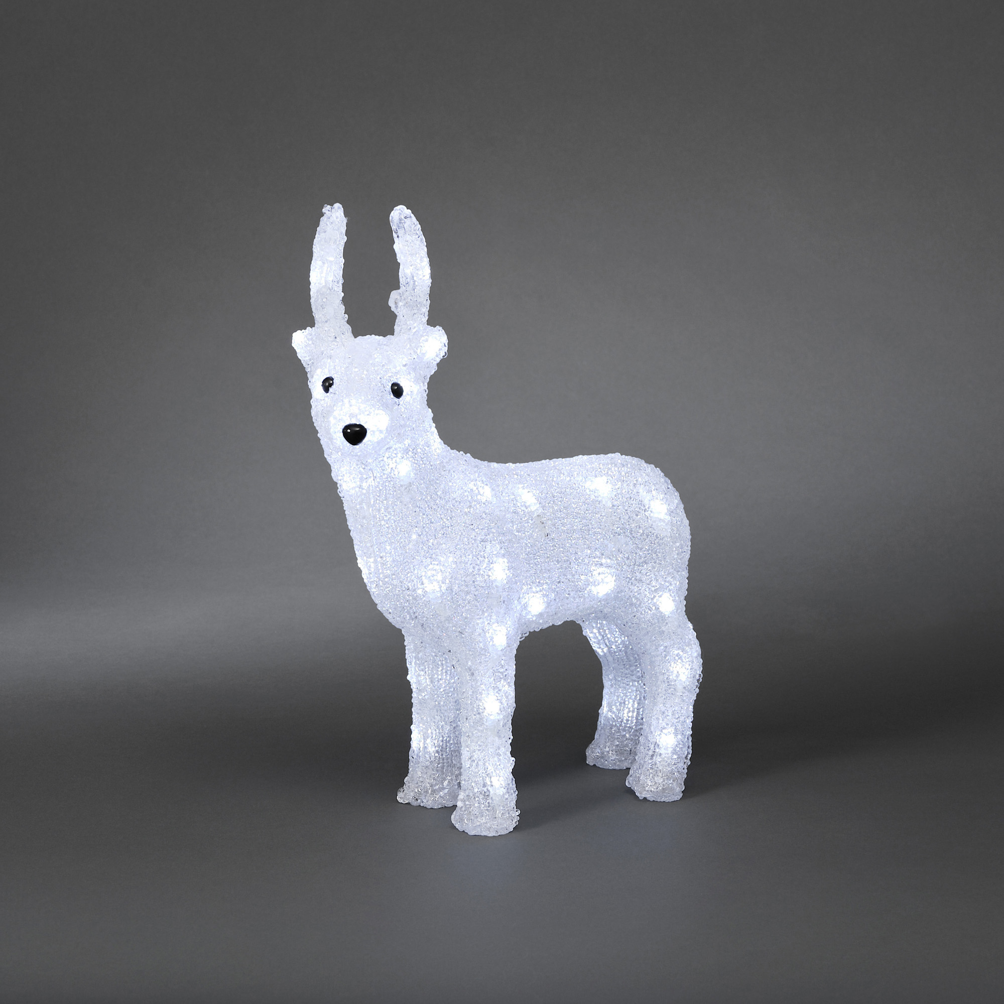 LED Acrylic Reindeer cold white, 40 LEDs