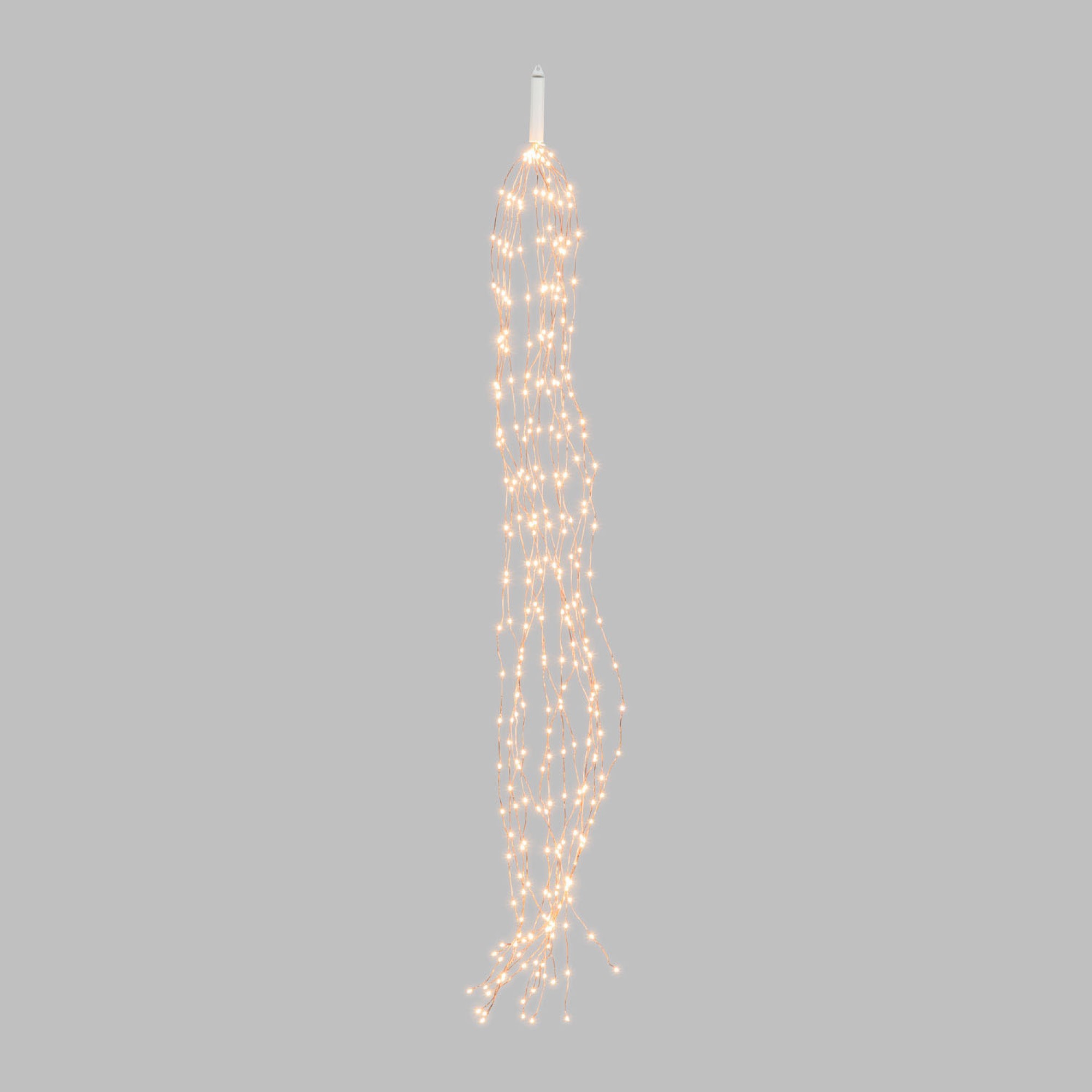 Lotti LED Cascade 1.2m 15 Strings 300 amber LEDs IP44 Sparkle Effect