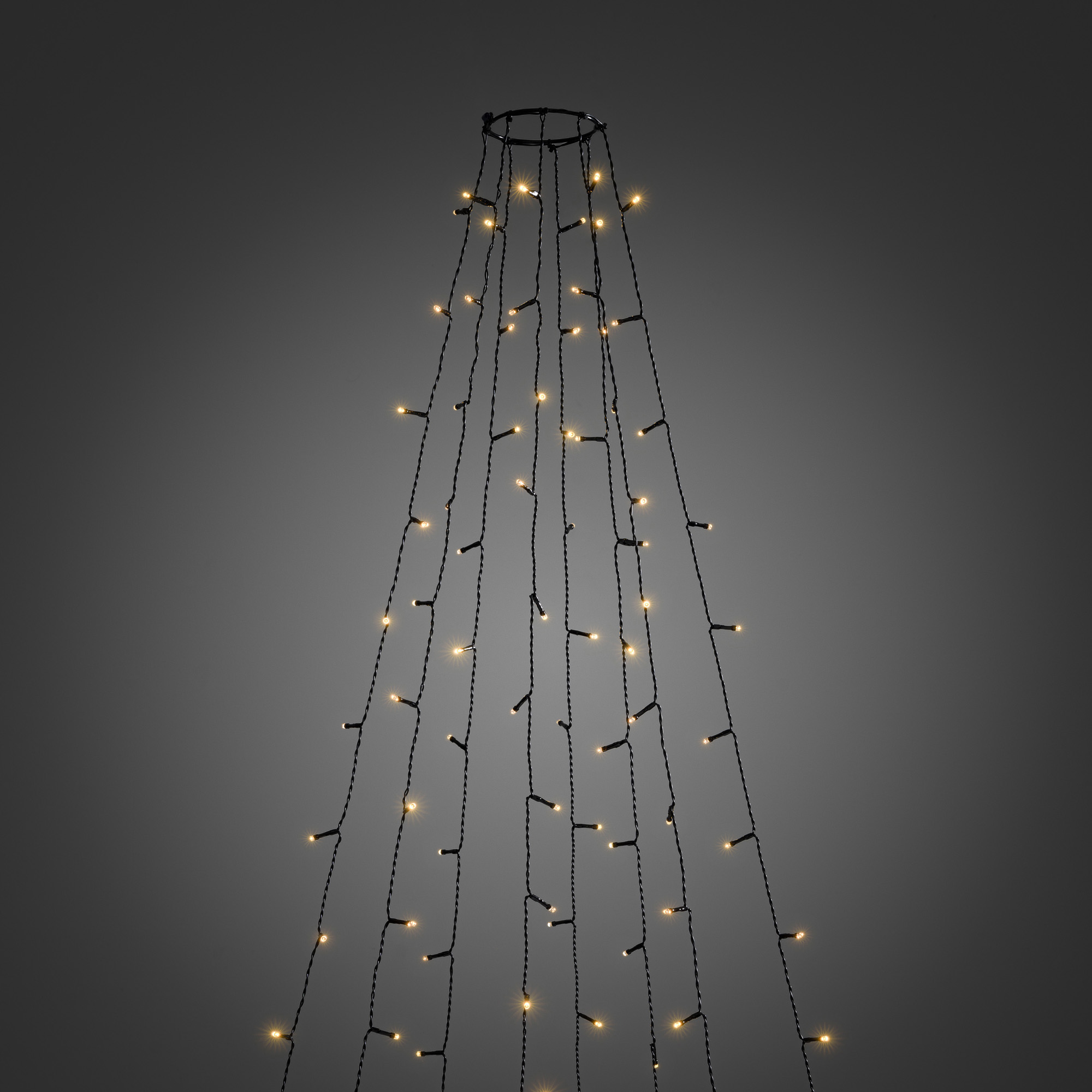 LED Tree Coat amber, 8 strings of 4m (50 LEDs each), with multifunction, app-controlled