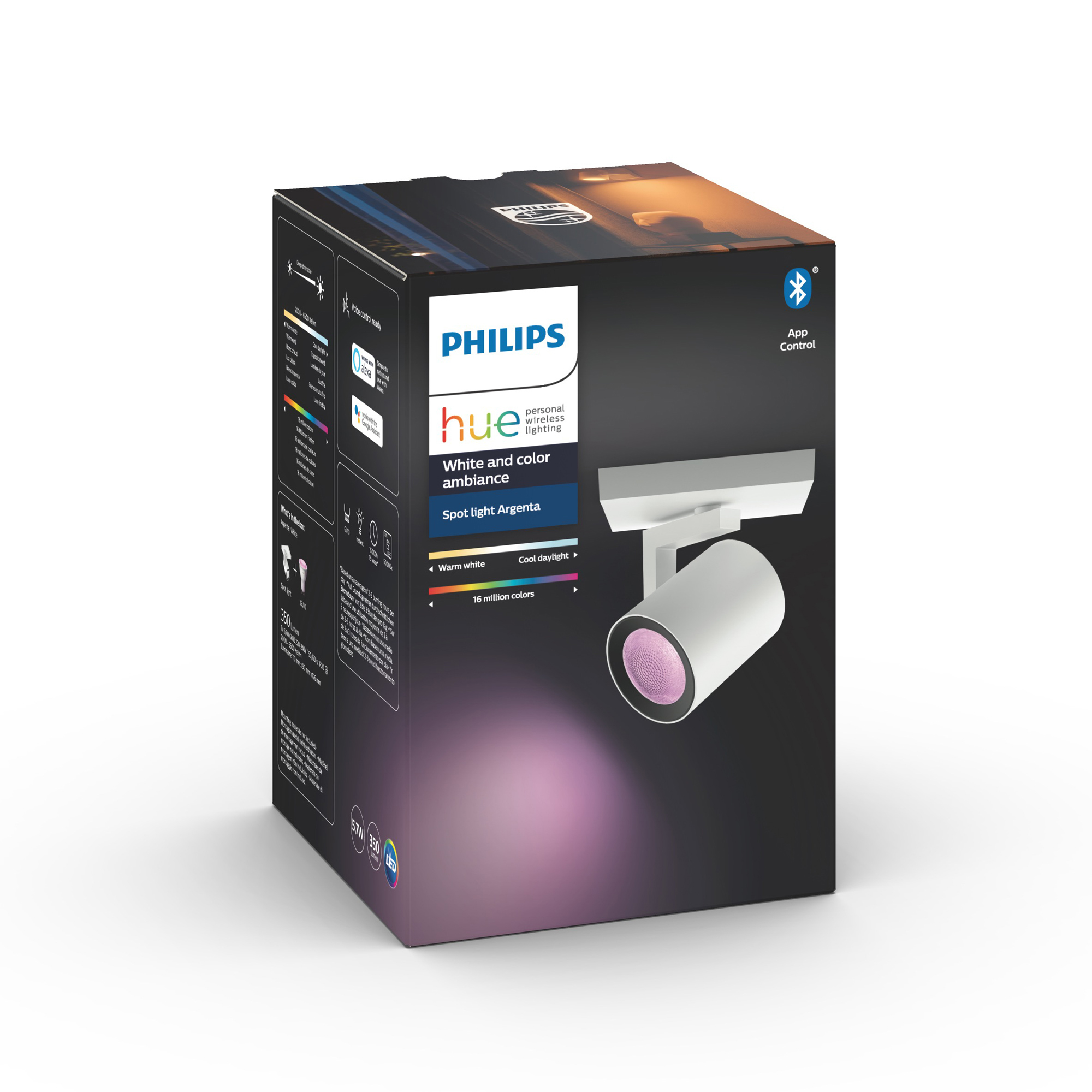Philips Hue White & Color Ambiance Argenta LED Spot Single Flame white
