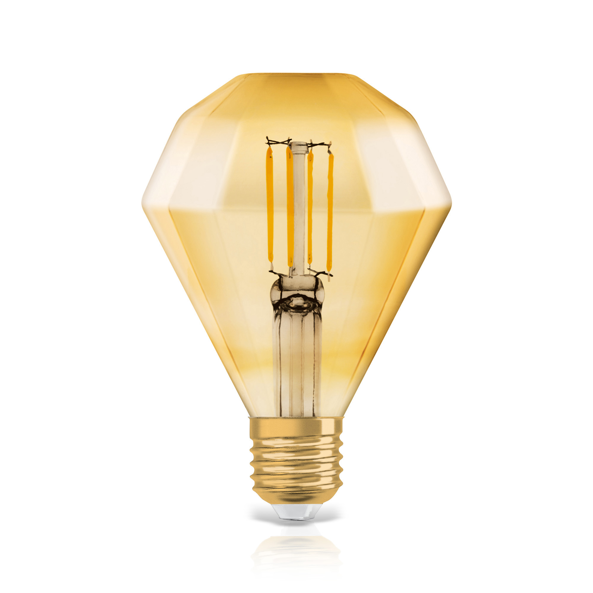 Osram LED VINTAGE 1906 CL DIAMOND GOLD40 non-dim 4.5W 825 E27 2500K 420lm