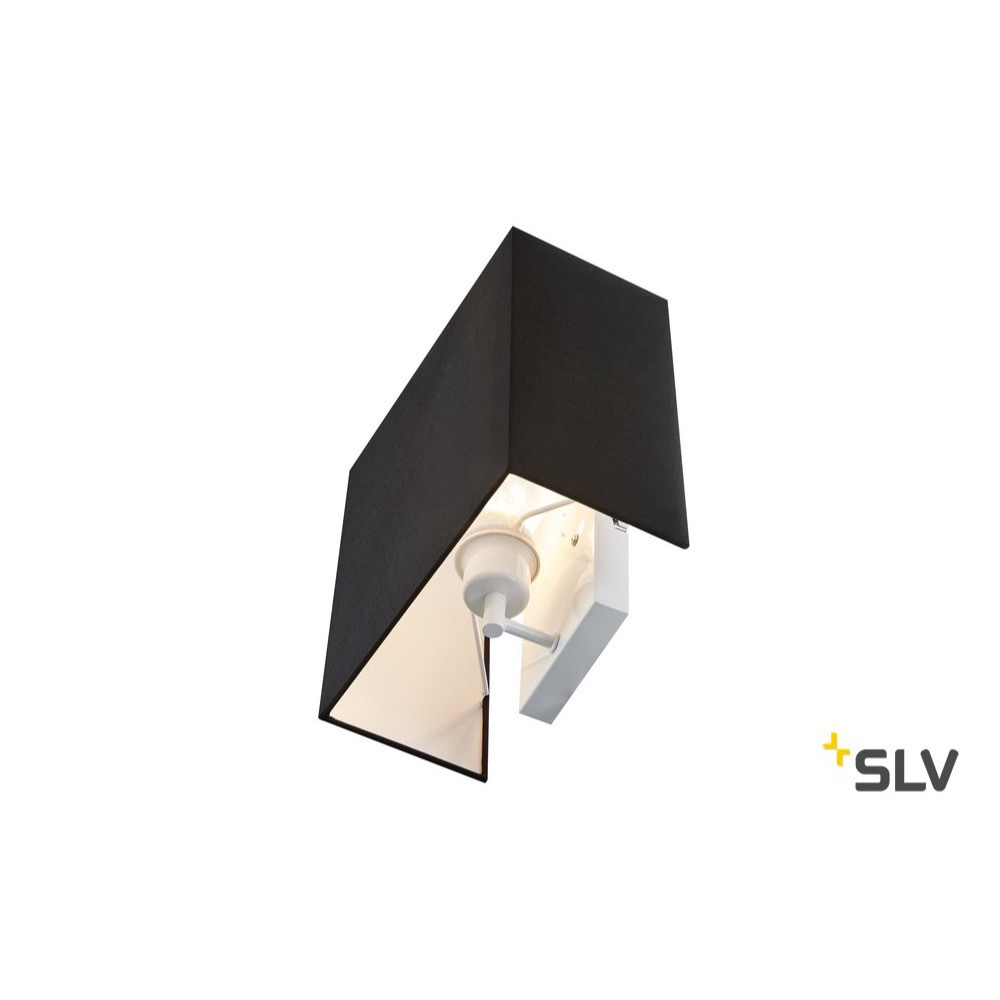 SLV ACCANTO SQUARE Wall Light E27 WL black