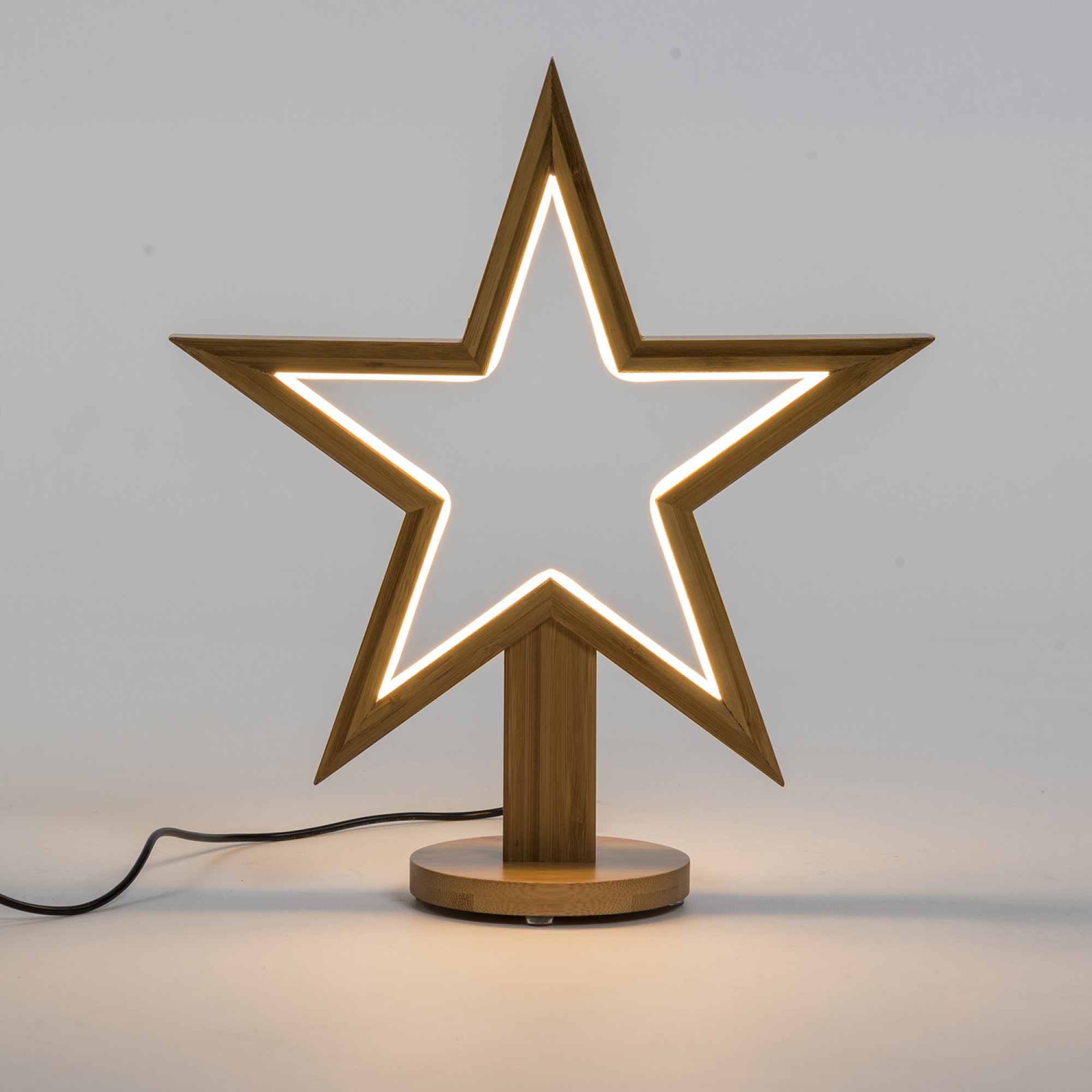 Lotti LED Star with Stand Wood 3000K 35cm IP20