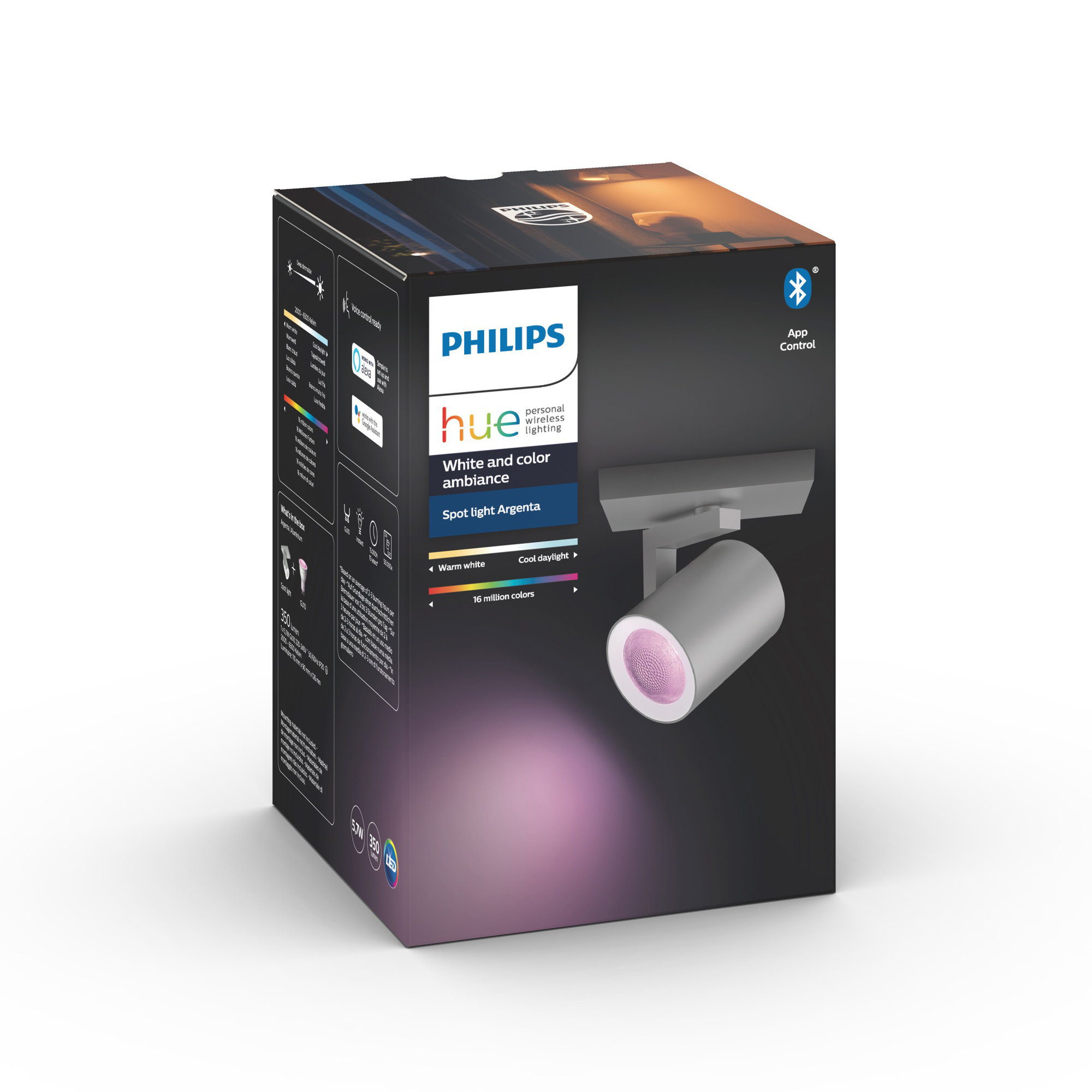 Philips Hue White & Color Ambiance Argenta LED Spot Single Flame aluminium