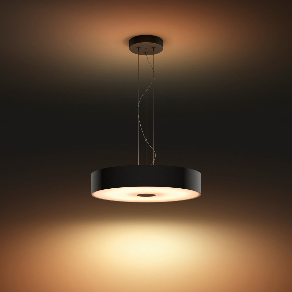 Philips Hue White Ambiance Fair LED Pendant Light black 2900lm incl. Dimmer Switch