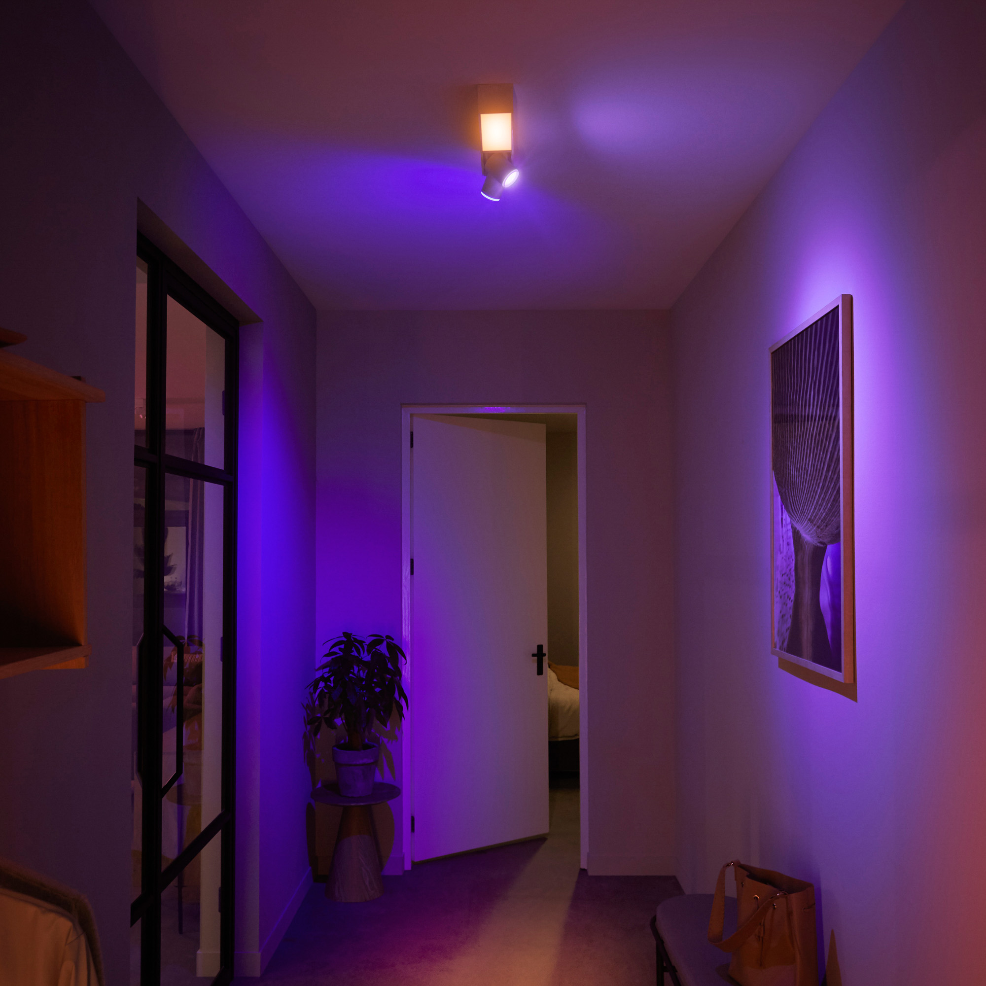Philips Hue White & Color Ambiance Centris LED Ceiling Light with 2 Spots white 1540lm