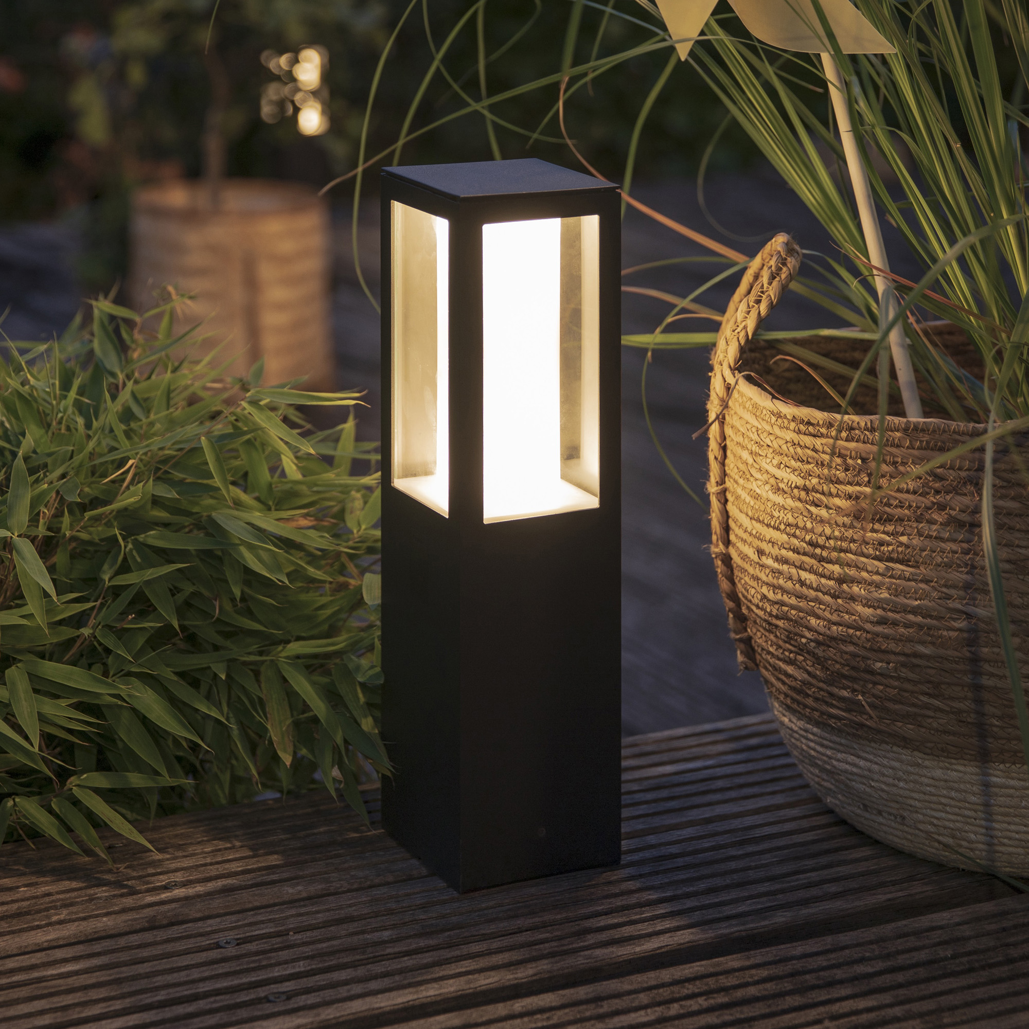 Philips Hue White and Color Ambiance Impress LED Pedestal Light black
