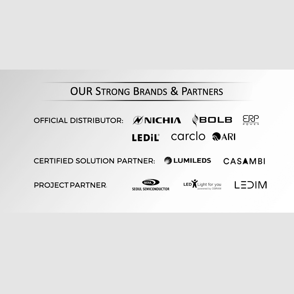 Build Your Own PowerBar-4090-V3 Nichia LED Aluminium Module 12x Color High Power 1W 219 LEDs 350mA (up to 15000lm/m)