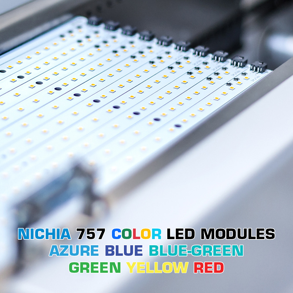Build Your Own Compact Plug & Play Nichia 757 Color LED Modules, Made in Germany, 30-150mm length & 5-150mm width