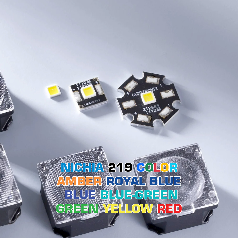 Build Your Own Star or Square PCB Nichia 219 LED Module Color High Power 1W 219 LED 350mA (up to 500lm)