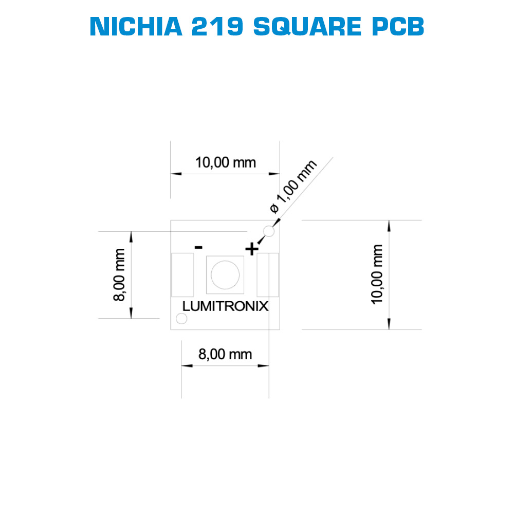 Build Your Own Star or Square PCB Nichia 219 LED Module Color High Power 1W 219 LED 350mA (up to 500lm)
