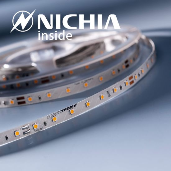LumiFlex2080 Nichia LED Strip warm white 2700K 1220lm 24V 70 LEDs/m price for 50cm (1220lm/m 9.6W/m)