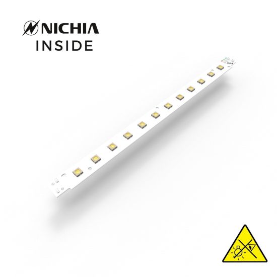 Violet UVC Nichia LED Strip 280nm 12 NCSU334B LEDs 1176mW 28cm 1500mA for disinfection and sterilization 