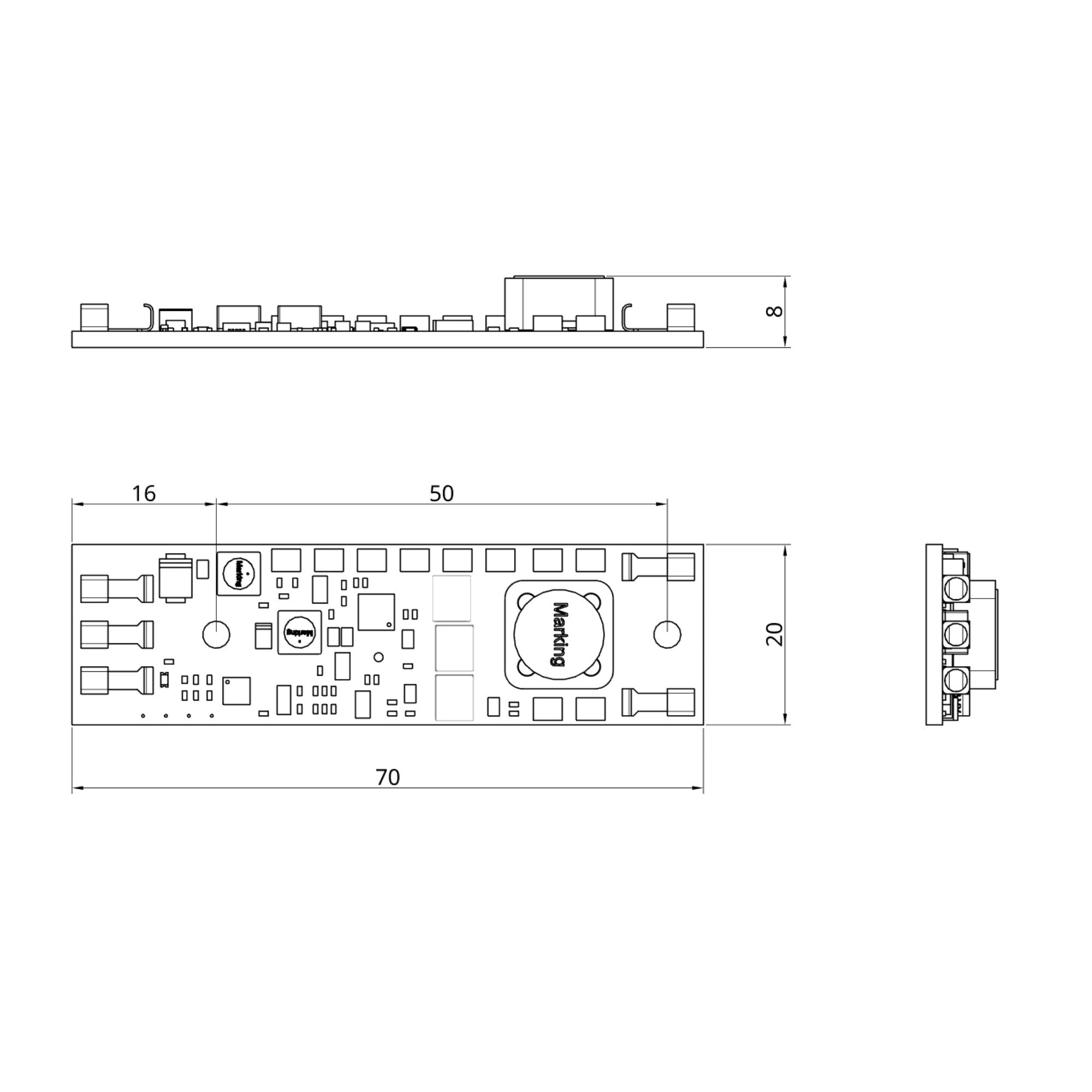 LEDIM/D2 TouchDim LED Driver 700mA 6-24VDC to 5-22VDC DIM flicker-free - view 3