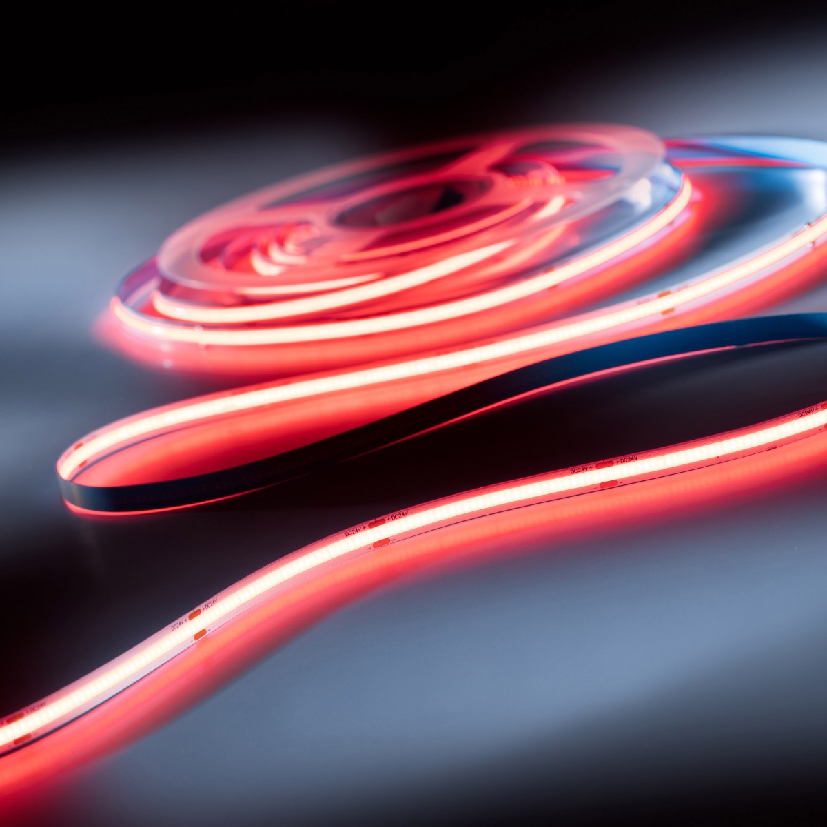 LumiFlex COB LED Strip with continuous light Red 626nm 1875lm 24V 5m roll (375lm/m and 11.7W/m)