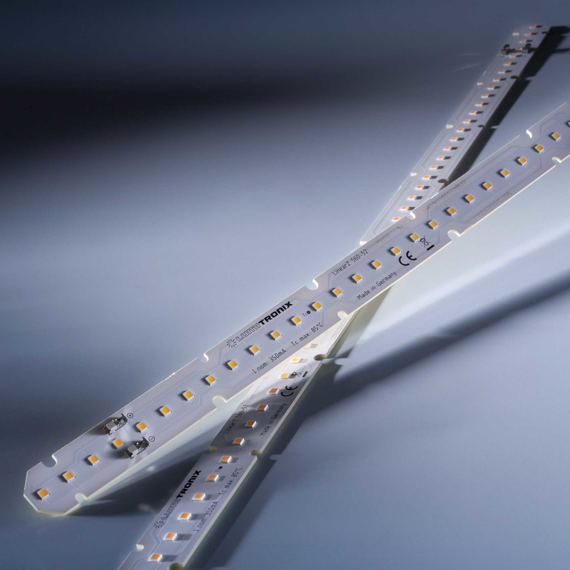 LumiBar-52-3098+ Toshiba-SSC LED Strip Sunlike full spectrum CRI98 warm white 3500K 1345lm 350mA 39.6V 52 LEDs 56cm module (2402lm/m 25W/m)