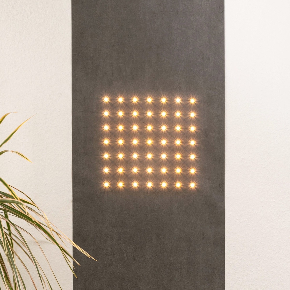 Marburger LED Wallpaper SUN 2.8x0.53m 49 LEDs warm white 2700K 350lm Grey decor app-controlled