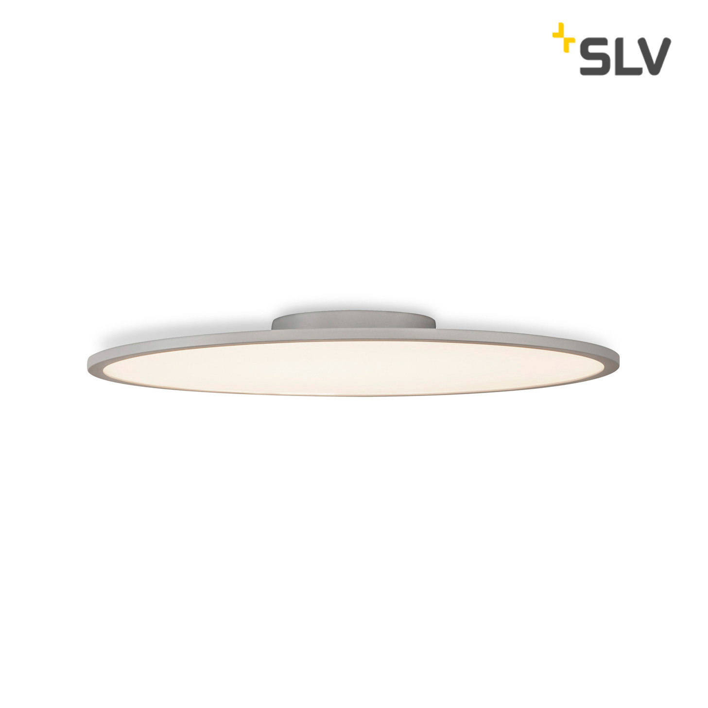 SLV Panel 60 LED Ceiling Light round silver grey 3150lm 3000K CRI80
