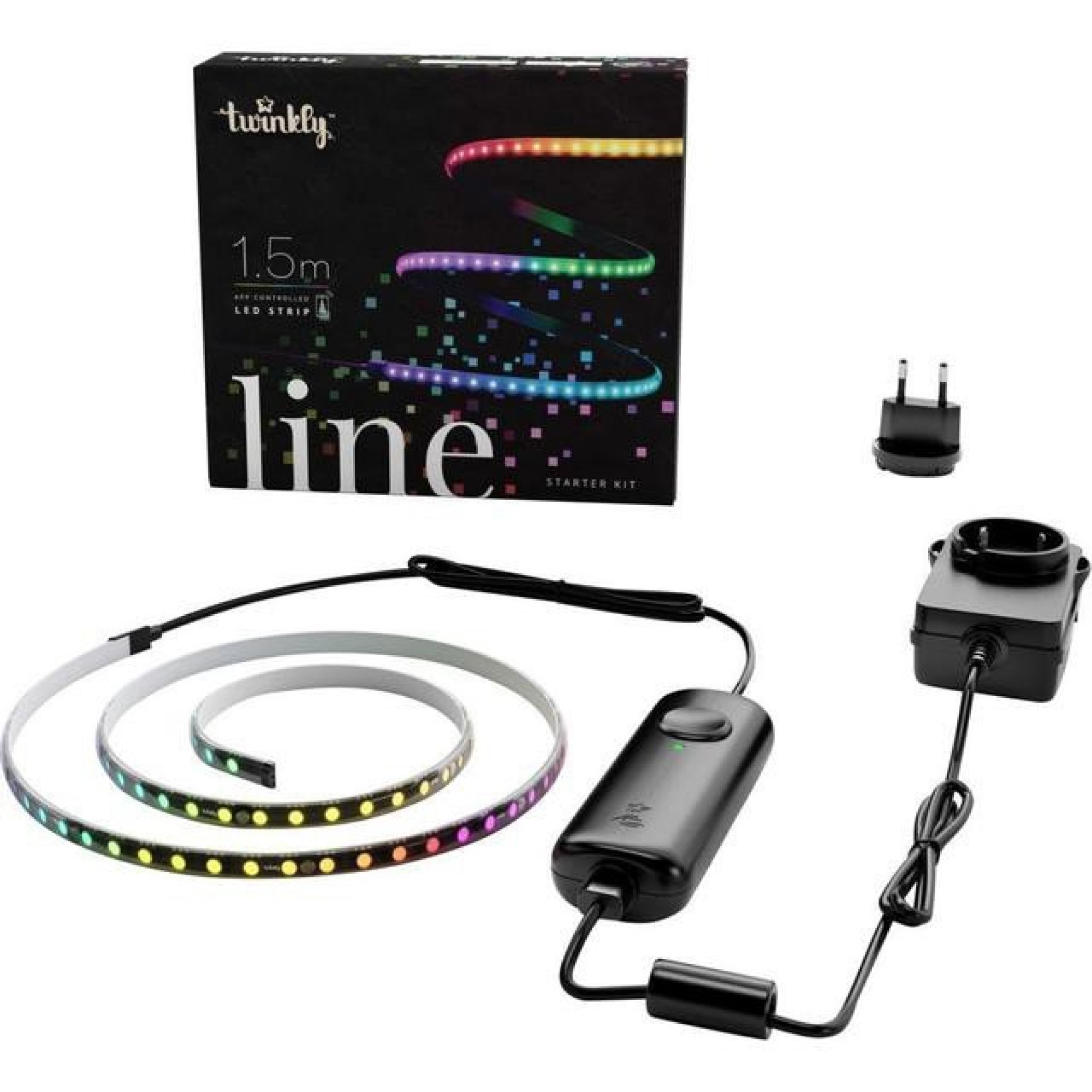 Twinkly Line RGB LED Strip Starter Set 100 LEDs 1.5m app-controlled
