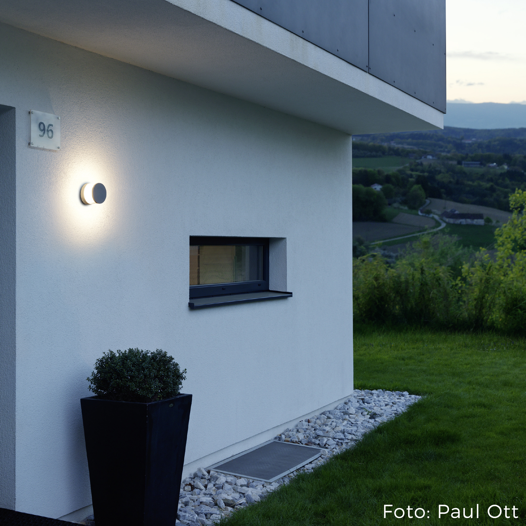 Wever & Ducré LED Outdoor Light Getton grey 720lm 3000K CRI80