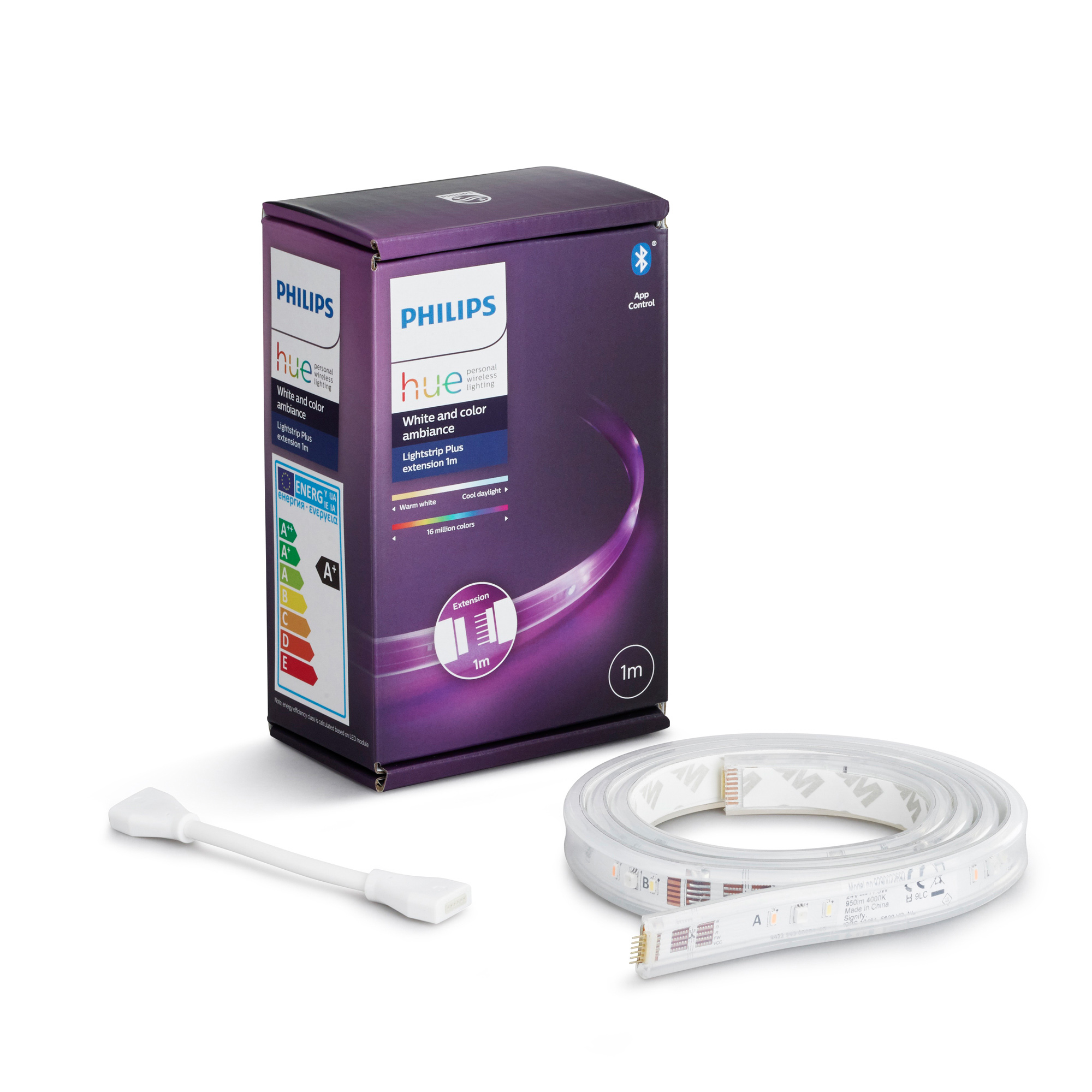 Philips Hue White and Color Ambiance Lightstrip Plus Extension 1m 950lm