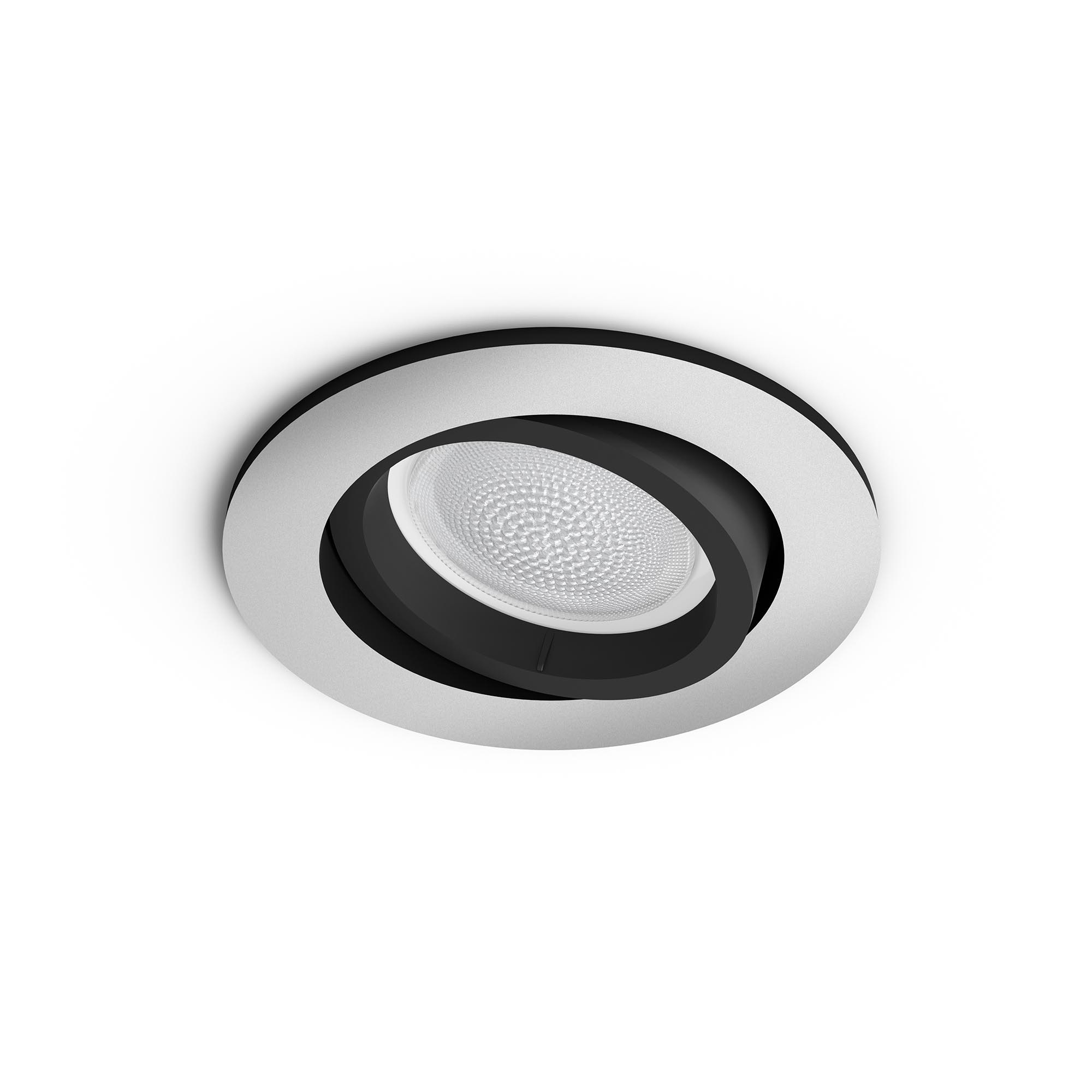 Philips Hue White and Color Ambiance Centura Recessed LED Spot round silver 350lm