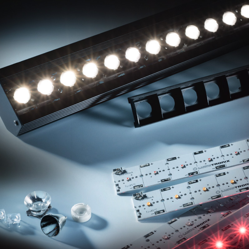 PowerBar V3 LED Module Aluminium deep-Red 730nm 700mA 12x Osram Oslon SSL LEDs 29cm