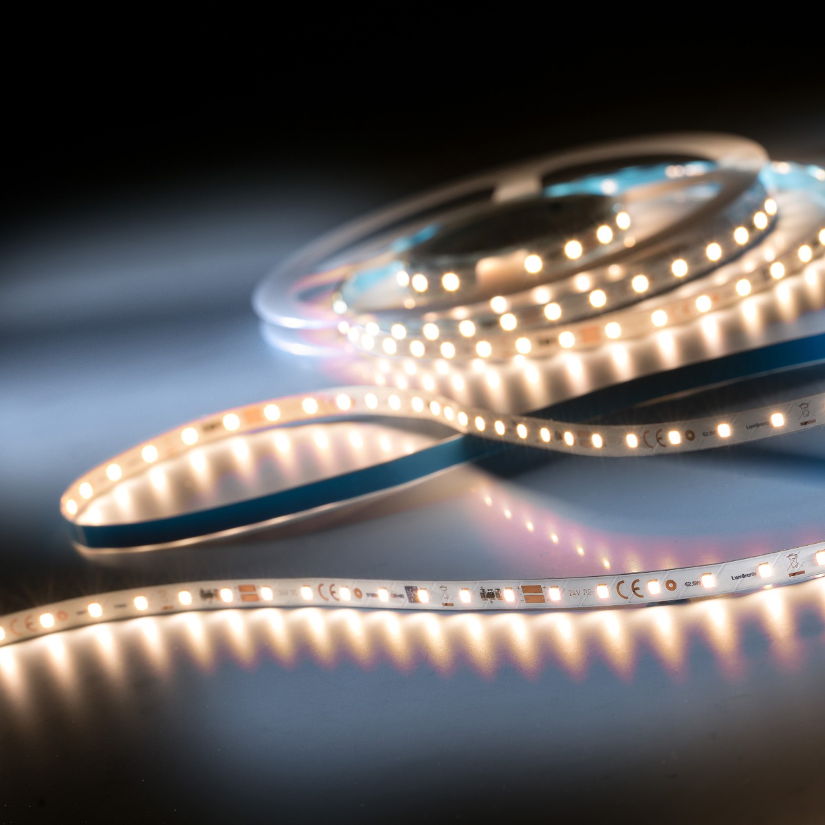 LumProtect IP67 LumiFlex2080 Samsung LED Strip pure white CRI80 4000K 7175lm 24V 70 LEDs/m 5m reel (1435lm/m and 12.6W/m) 