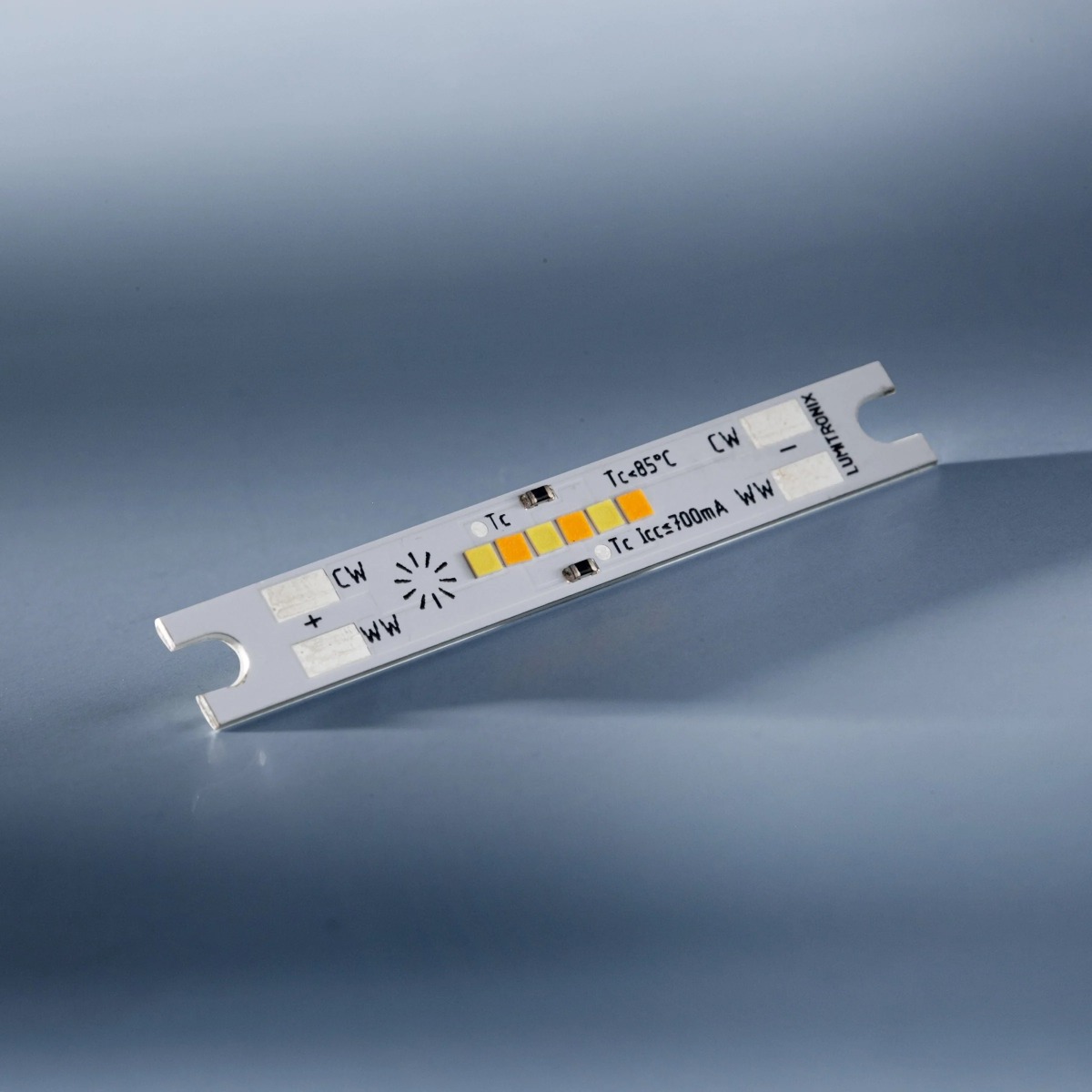 Build Your Own SmartArray-L6-TW Nichia CSP LED Module 2 channel, TW, Dynasolis, Two Color, 6 LEDs, 50x7mm, Made in Germany (up to 675lm)