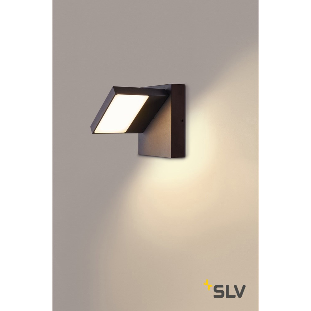 SLV ABRIDOR WL 3000/4000K IP55 Outdoor LED Wall Luminaire anthracite 750lm