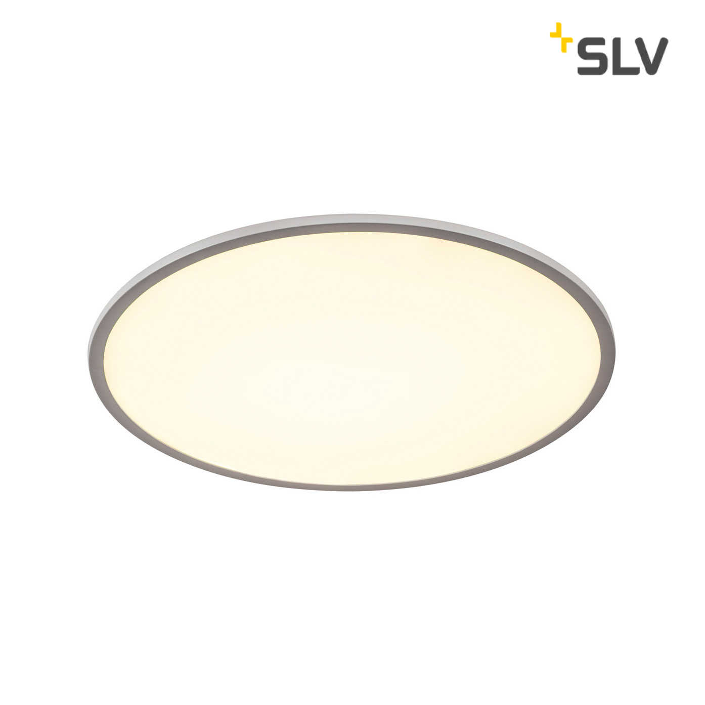 SLV Panel 60 LED Ceiling Light round silver grey 3150lm 3000K CRI80
