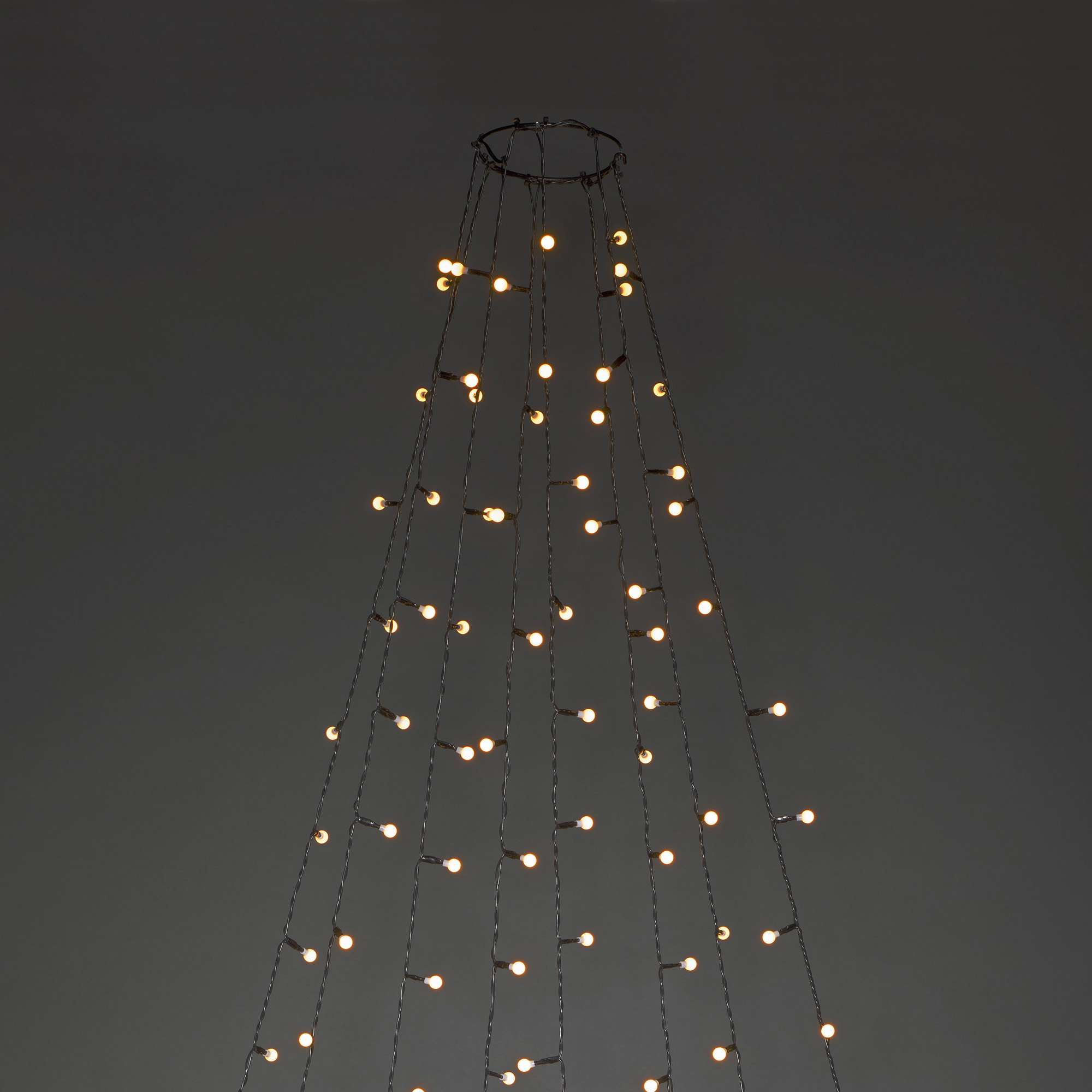 LED Tree Coat amber, 8 strings of 2.4m (30 LEDs each)