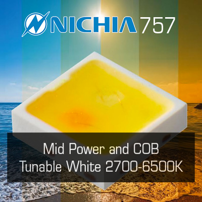 Nichia 2-1 Tunable White LEDs: 757 and COB
